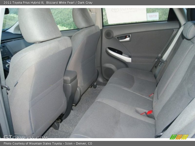 Blizzard White Pearl / Dark Gray 2011 Toyota Prius Hybrid III