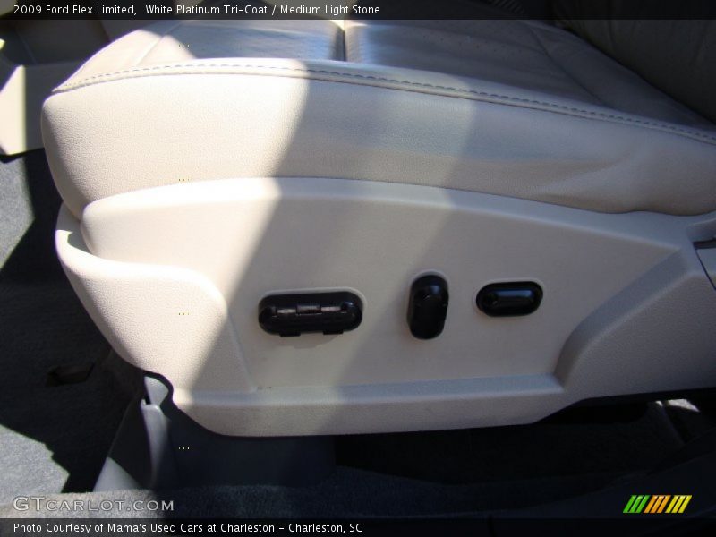 White Platinum Tri-Coat / Medium Light Stone 2009 Ford Flex Limited