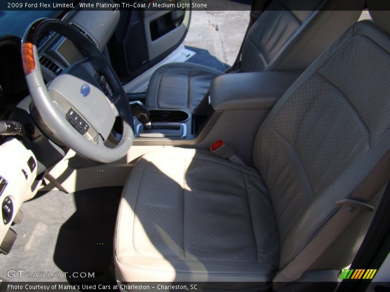 White Platinum Tri-Coat / Medium Light Stone 2009 Ford Flex Limited