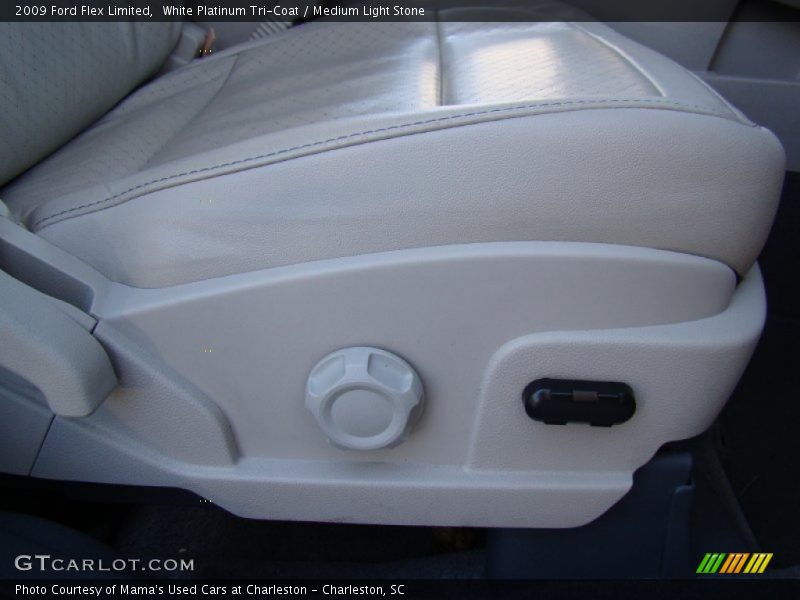White Platinum Tri-Coat / Medium Light Stone 2009 Ford Flex Limited