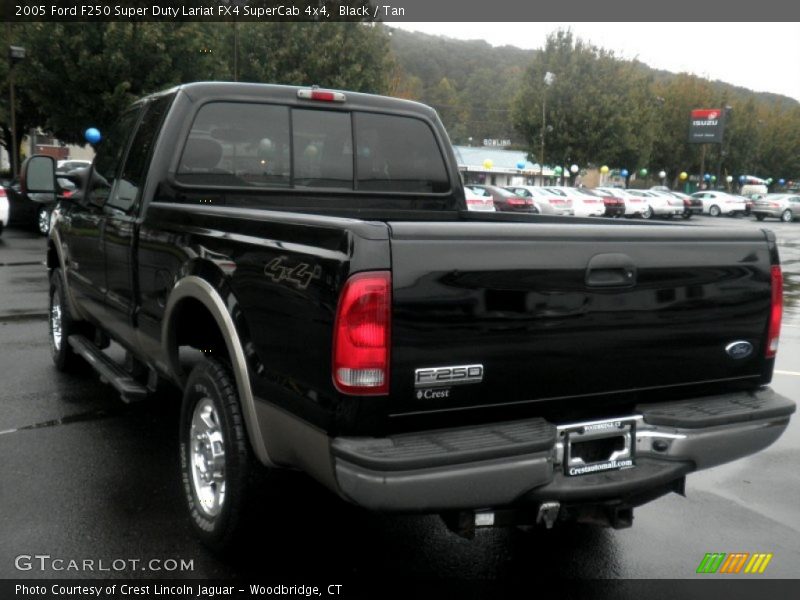 Black / Tan 2005 Ford F250 Super Duty Lariat FX4 SuperCab 4x4