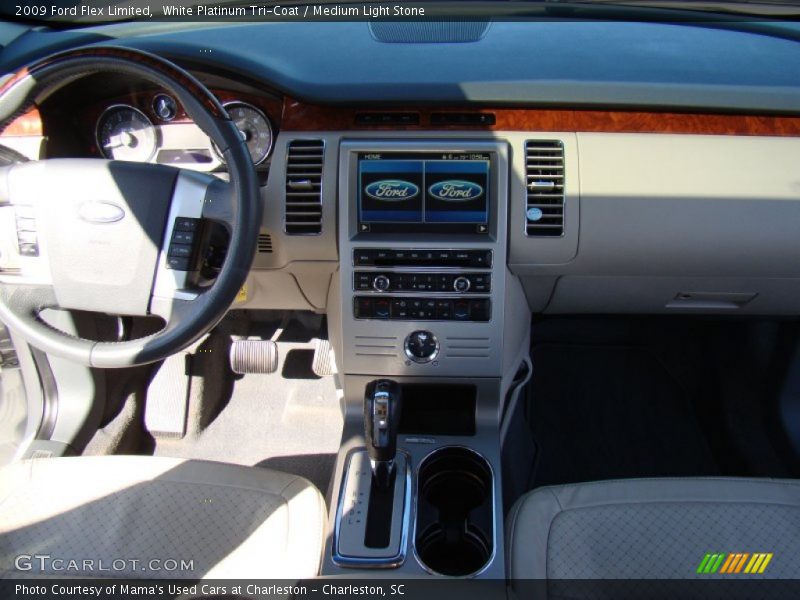 White Platinum Tri-Coat / Medium Light Stone 2009 Ford Flex Limited