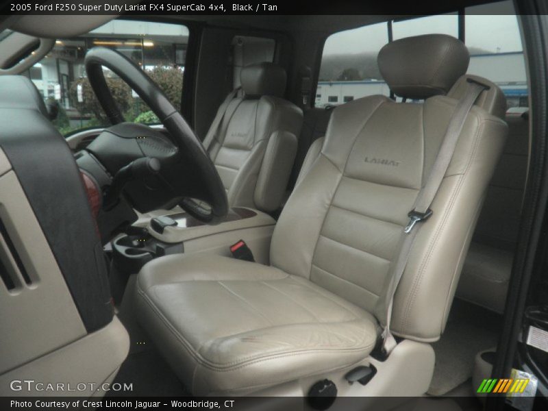 Black / Tan 2005 Ford F250 Super Duty Lariat FX4 SuperCab 4x4