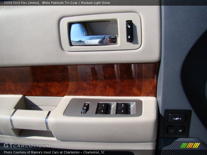 White Platinum Tri-Coat / Medium Light Stone 2009 Ford Flex Limited