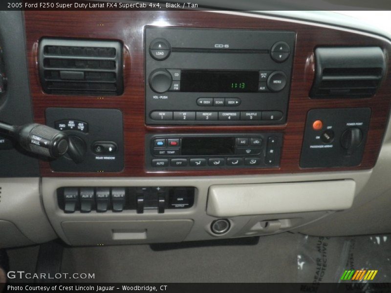 Black / Tan 2005 Ford F250 Super Duty Lariat FX4 SuperCab 4x4