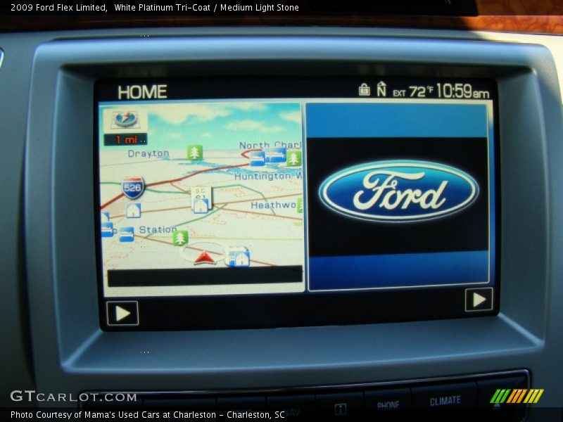 White Platinum Tri-Coat / Medium Light Stone 2009 Ford Flex Limited