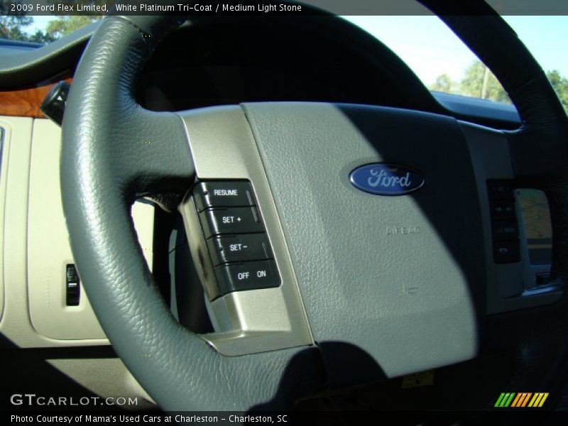 White Platinum Tri-Coat / Medium Light Stone 2009 Ford Flex Limited