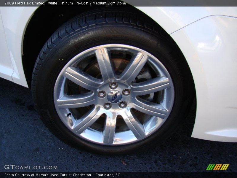 White Platinum Tri-Coat / Medium Light Stone 2009 Ford Flex Limited