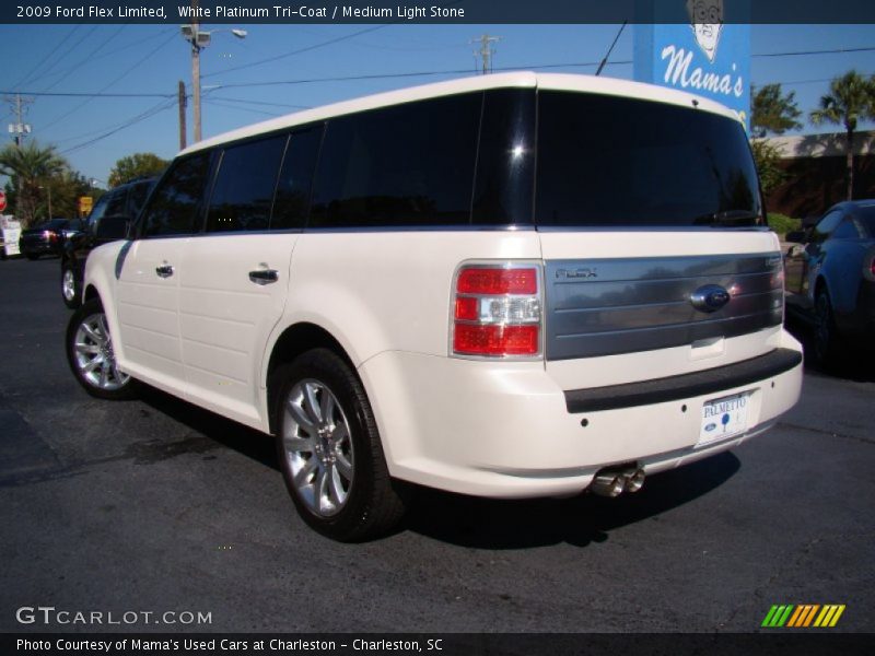 White Platinum Tri-Coat / Medium Light Stone 2009 Ford Flex Limited