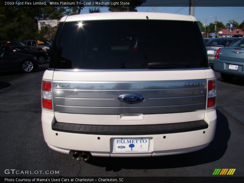 White Platinum Tri-Coat / Medium Light Stone 2009 Ford Flex Limited