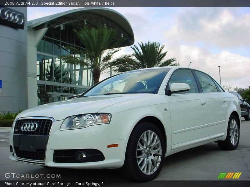 Ibis White / Beige 2008 Audi A4 2.0T Special Edition Sedan