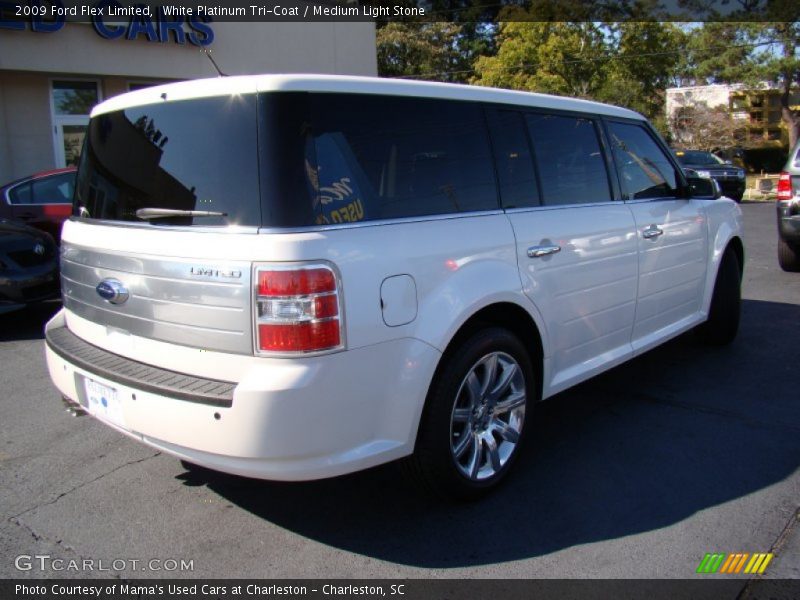 White Platinum Tri-Coat / Medium Light Stone 2009 Ford Flex Limited