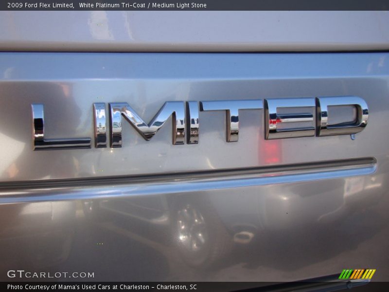 White Platinum Tri-Coat / Medium Light Stone 2009 Ford Flex Limited