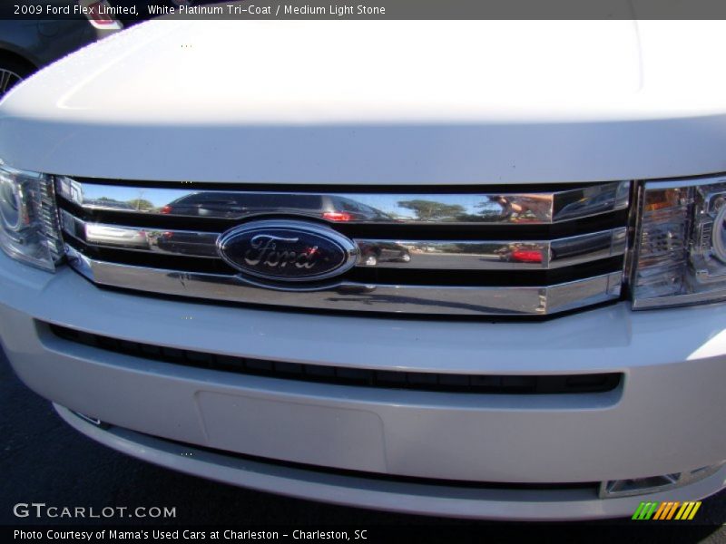 White Platinum Tri-Coat / Medium Light Stone 2009 Ford Flex Limited