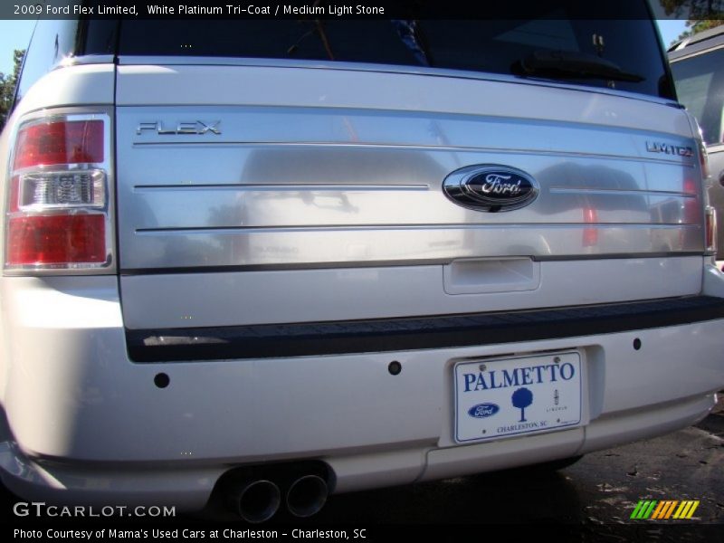White Platinum Tri-Coat / Medium Light Stone 2009 Ford Flex Limited