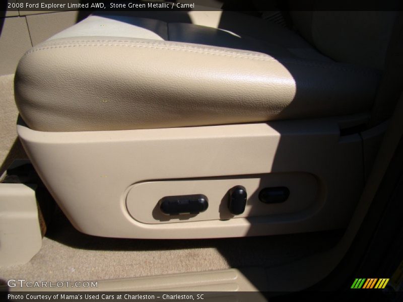 Stone Green Metallic / Camel 2008 Ford Explorer Limited AWD