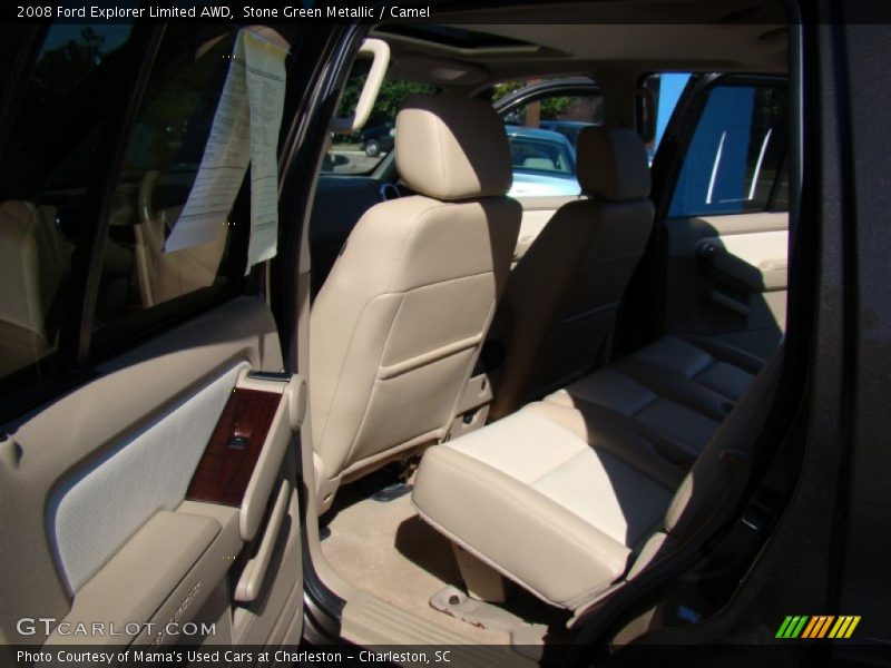 Stone Green Metallic / Camel 2008 Ford Explorer Limited AWD