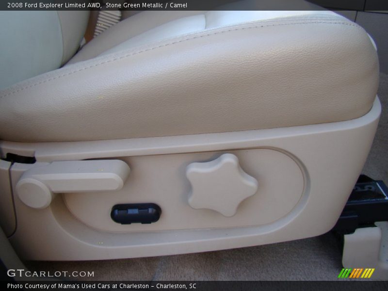 Stone Green Metallic / Camel 2008 Ford Explorer Limited AWD