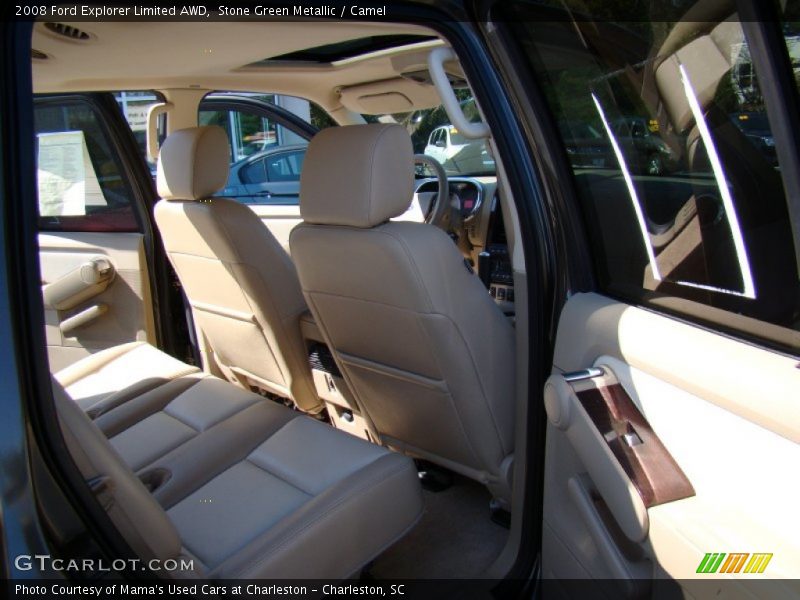 Stone Green Metallic / Camel 2008 Ford Explorer Limited AWD