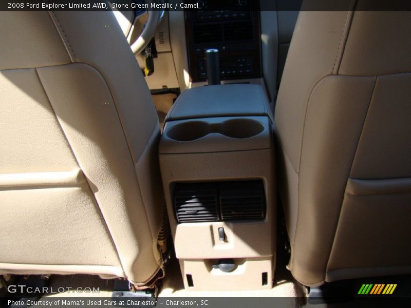 Stone Green Metallic / Camel 2008 Ford Explorer Limited AWD