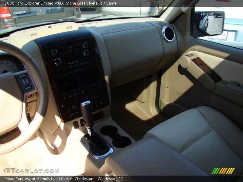 Stone Green Metallic / Camel 2008 Ford Explorer Limited AWD