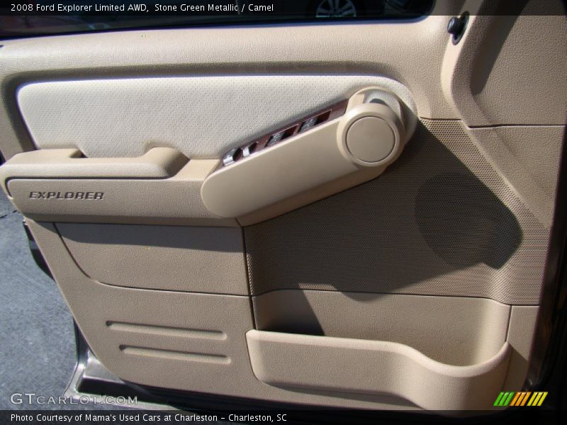 Stone Green Metallic / Camel 2008 Ford Explorer Limited AWD