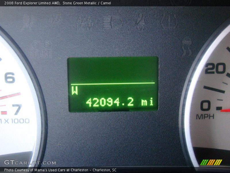 Stone Green Metallic / Camel 2008 Ford Explorer Limited AWD