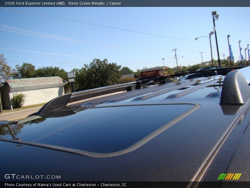 Stone Green Metallic / Camel 2008 Ford Explorer Limited AWD