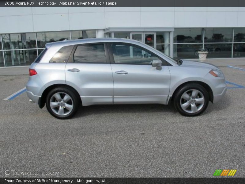 Alabaster Silver Metallic / Taupe 2008 Acura RDX Technology