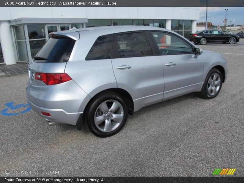 Alabaster Silver Metallic / Taupe 2008 Acura RDX Technology
