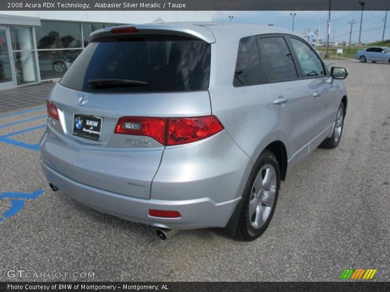 Alabaster Silver Metallic / Taupe 2008 Acura RDX Technology