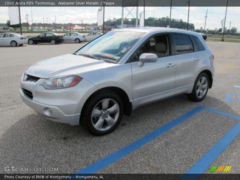 Alabaster Silver Metallic / Taupe 2008 Acura RDX Technology
