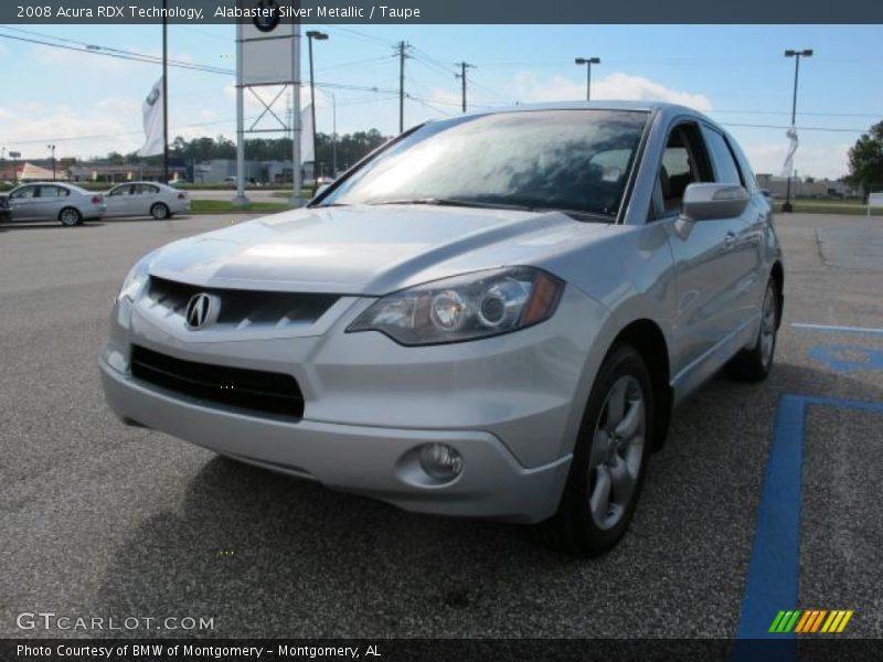 Alabaster Silver Metallic / Taupe 2008 Acura RDX Technology