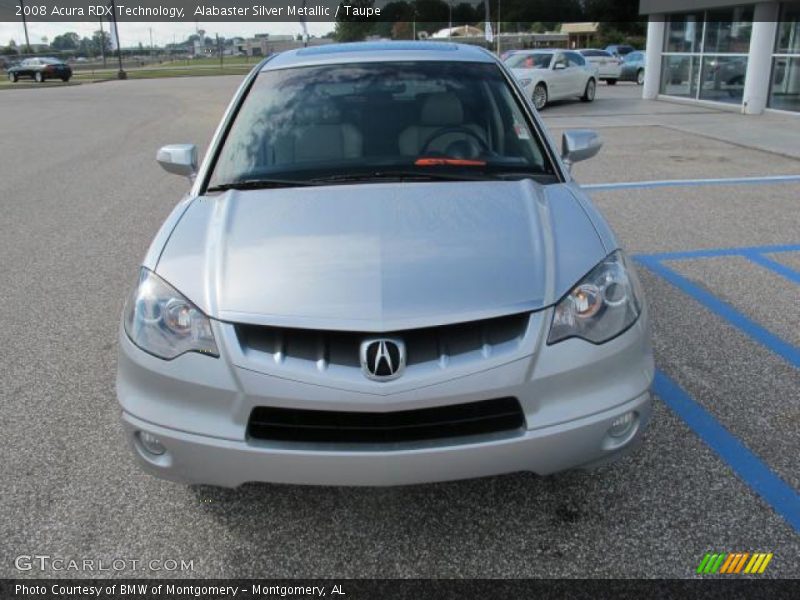 Alabaster Silver Metallic / Taupe 2008 Acura RDX Technology