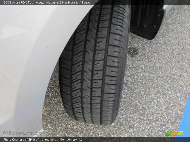Alabaster Silver Metallic / Taupe 2008 Acura RDX Technology