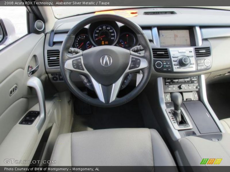 Alabaster Silver Metallic / Taupe 2008 Acura RDX Technology