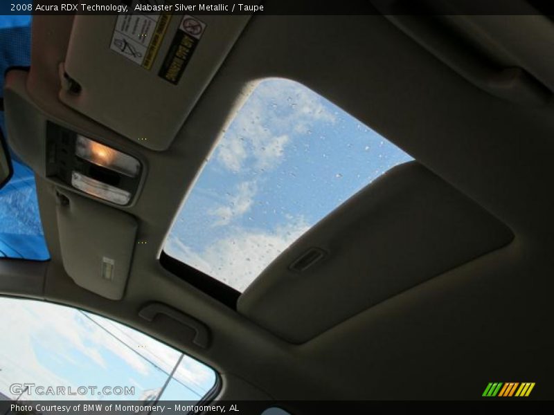 Alabaster Silver Metallic / Taupe 2008 Acura RDX Technology