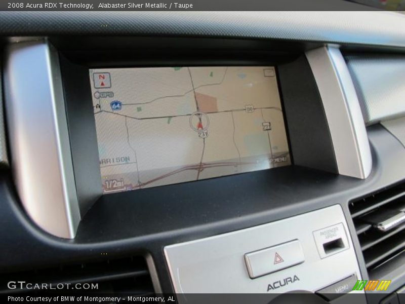 Alabaster Silver Metallic / Taupe 2008 Acura RDX Technology