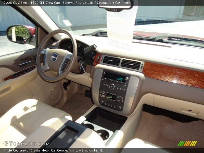 Sonoma Red Metallic / Cocoa/Light Cashmere 2008 GMC Sierra 1500 SLT Crew Cab