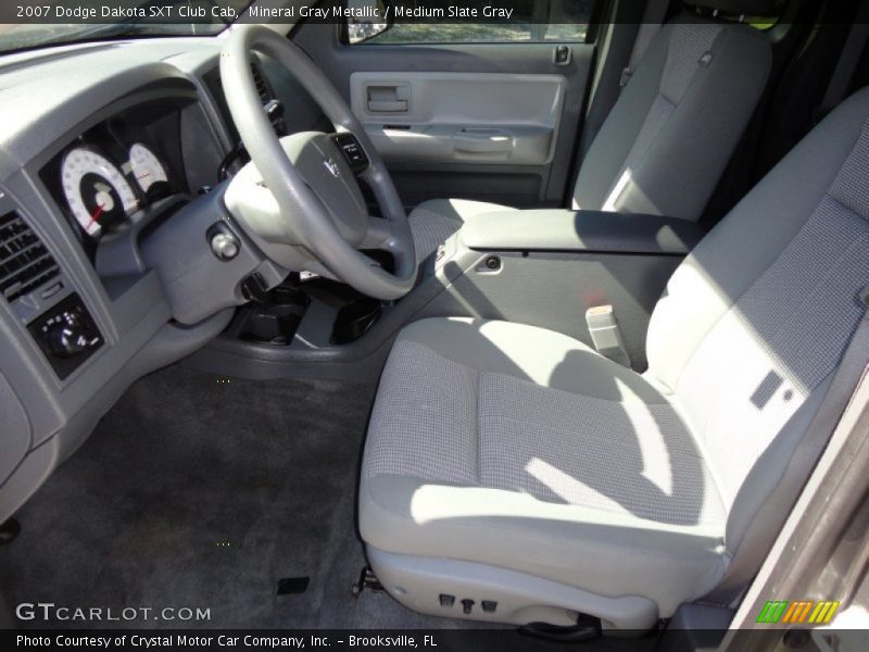 Mineral Gray Metallic / Medium Slate Gray 2007 Dodge Dakota SXT Club Cab