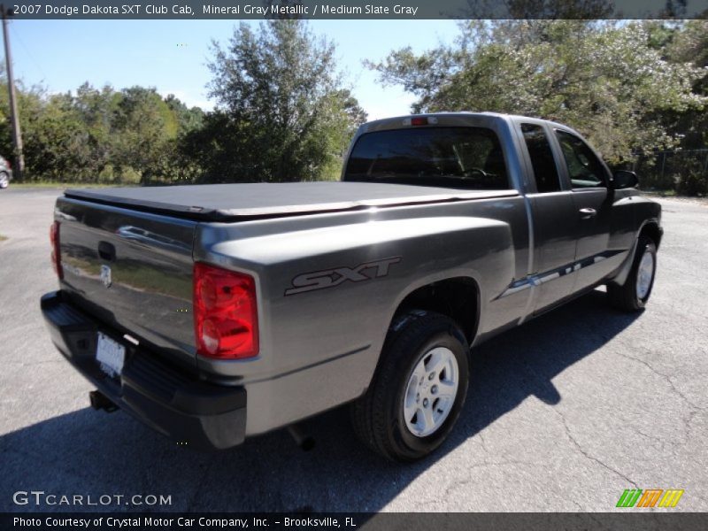 Mineral Gray Metallic / Medium Slate Gray 2007 Dodge Dakota SXT Club Cab