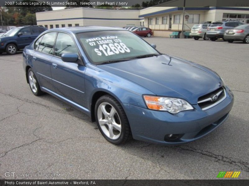 Newport Blue Pearl / Ivory 2007 Subaru Legacy 2.5i Limited Sedan