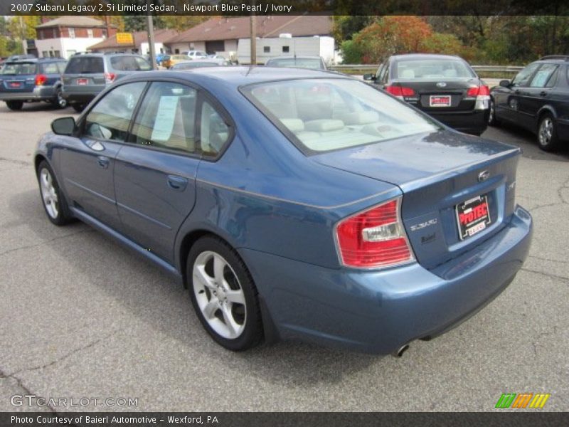 Newport Blue Pearl / Ivory 2007 Subaru Legacy 2.5i Limited Sedan