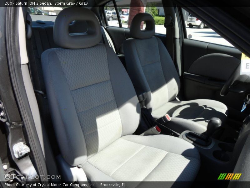 Storm Gray / Gray 2007 Saturn ION 2 Sedan