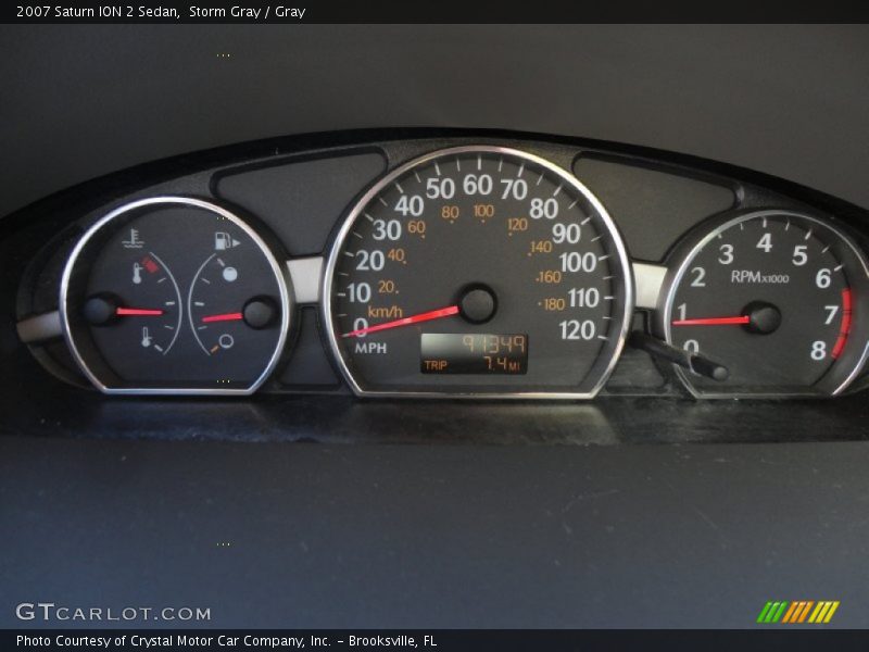 Storm Gray / Gray 2007 Saturn ION 2 Sedan