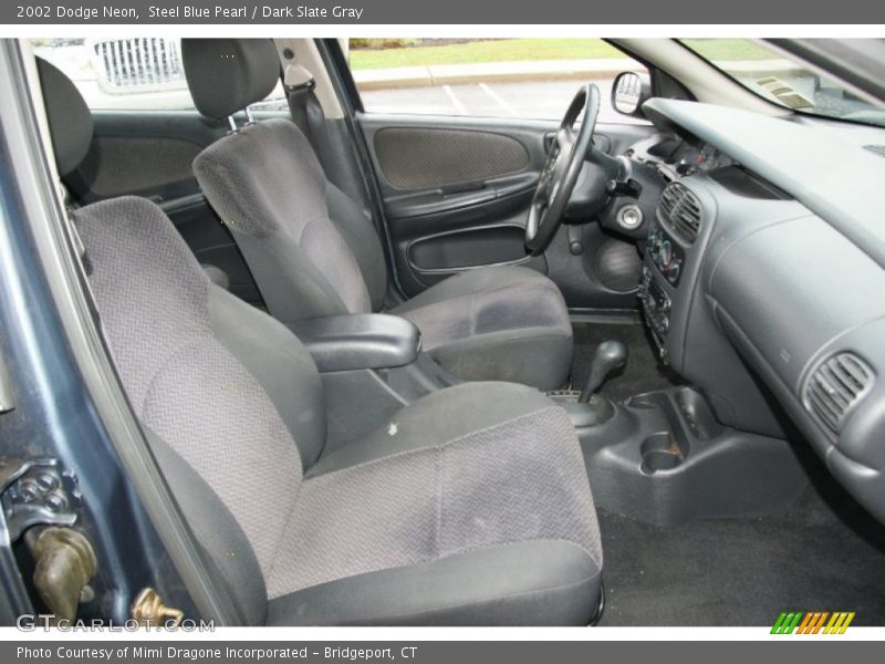 Steel Blue Pearl / Dark Slate Gray 2002 Dodge Neon