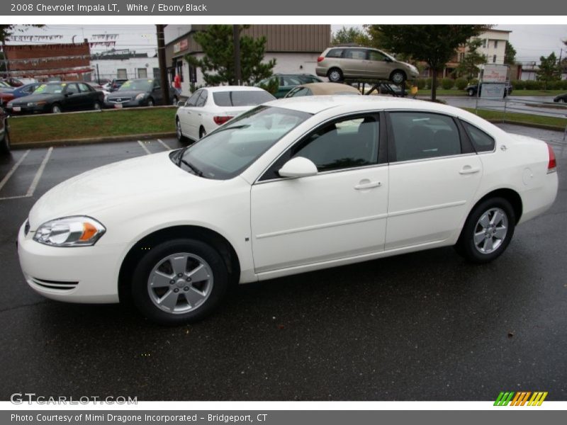 White / Ebony Black 2008 Chevrolet Impala LT