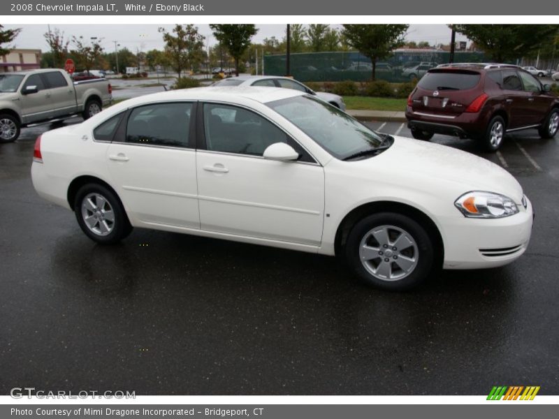 White / Ebony Black 2008 Chevrolet Impala LT