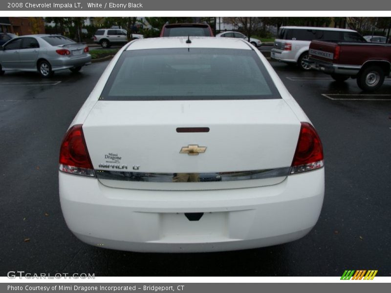 White / Ebony Black 2008 Chevrolet Impala LT
