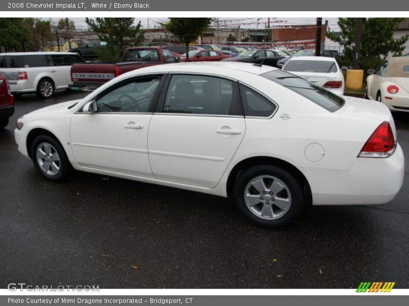 White / Ebony Black 2008 Chevrolet Impala LT